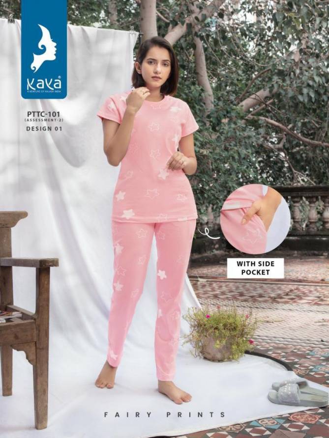 Kaya Twinkle Fancy Night Wear Cotton Suits Collection